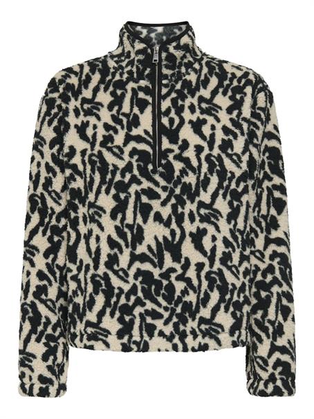 ONLNEW DALLAS L/S HIGHNECK ZIP SWT NOOS black