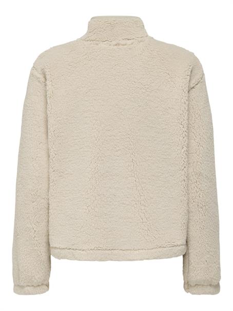 ONLNEW DALLAS L/S HIGHNECK ZIP SWT NOOS pumice stone