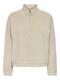 ONLNEW DALLAS L/S HIGHNECK ZIP SWT NOOS pumice stone
