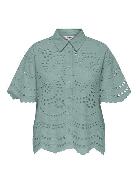 ONLNEW LALISA SS BOXY SHIRT WVN CS blue surf