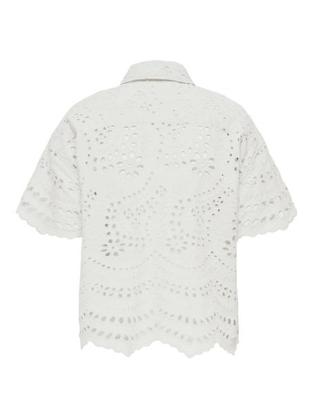 ONLNEW LALISA SS BOXY SHIRT WVN CS cloud dancer