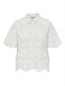 ONLNEW LALISA SS BOXY SHIRT WVN CS cloud dancer