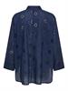ONLNEW LINA GRACE LS BROD ANGL SHIRT WVN black iris