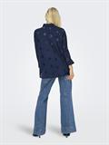 ONLNEW LINA GRACE LS BROD ANGL SHIRT WVN black iris