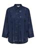 ONLNEW LINA GRACE LS BROD ANGL SHIRT WVN black iris