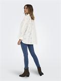 ONLNEW LINA GRACE LS BROD ANGL SHIRT WVN cloud dancer