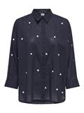 ONLNEW LINA GRACE LS EMB SHIRT NOOS WVN night sky
