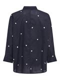 ONLNEW LINA GRACE LS EMB SHIRT NOOS WVN night sky