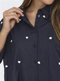 ONLNEW LINA GRACE LS EMB SHIRT NOOS WVN night sky