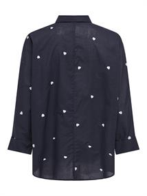 ONLNEW LINA GRACE LS EMB SHIRT NOOS WVN night sky