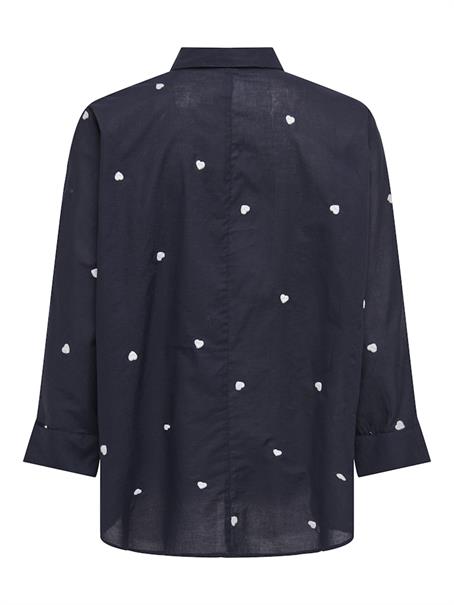ONLNEW LINA GRACE LS EMB SHIRT NOOS WVN night sky
