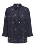 ONLNEW LINA GRACE LS EMB SHIRT NOOS WVN night sky