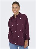ONLNEW LINA GRACE LS EMB SHIRT NOOS WVN winetasting