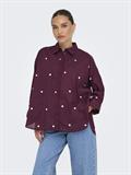 ONLNEW LINA GRACE LS EMB SHIRT NOOS WVN winetasting