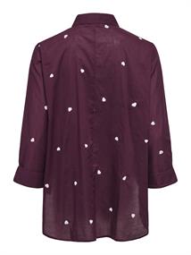ONLNEW LINA GRACE LS EMB SHIRT NOOS WVN winetasting