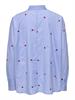 ONLNEW LINA GRACE STR EMB SHIRT NOOS WVN moonlight blue