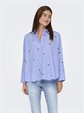 ONLNEW LINA GRACE STR EMB SHIRT NOOS WVN moonlight blue