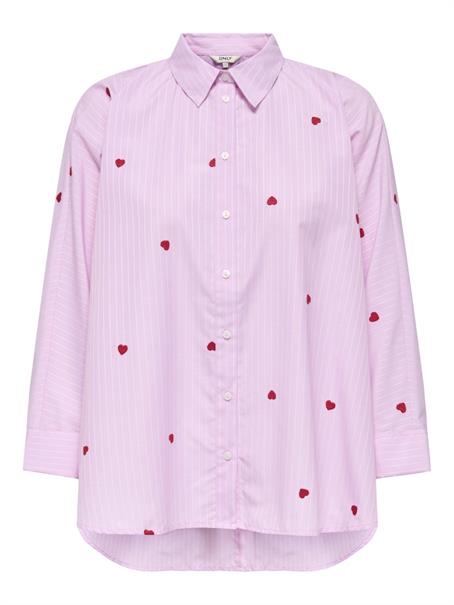 ONLNEW LINA GRACE STR EMB SHIRT WVN NOOS lilac sachet