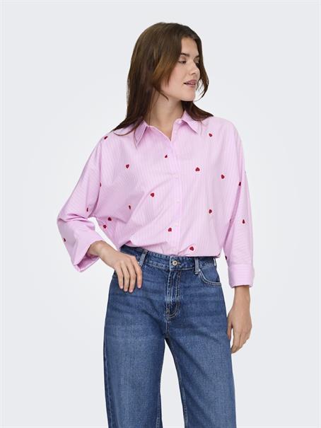 ONLNEW LINA GRACE STR EMB SHIRT WVN NOOS lilac sachet