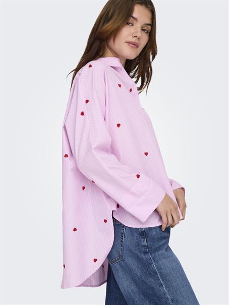 ONLNEW LINA GRACE STR EMB SHIRT WVN NOOS lilac sachet