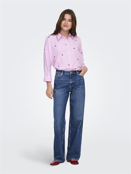 ONLNEW LINA GRACE STR EMB SHIRT WVN NOOS lilac sachet