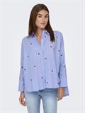 ONLNEW LINA GRACE STR EMB SHIRT WVN NOOS moonlight blue