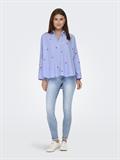 ONLNEW LINA GRACE STR EMB SHIRT WVN NOOS moonlight blue