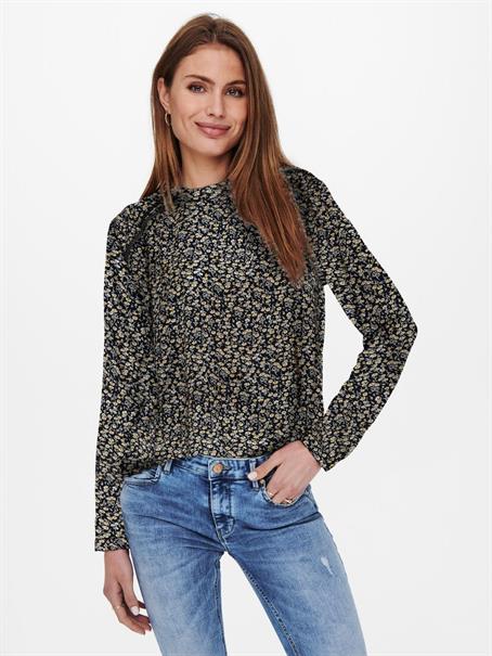 ONLNEW MALLORY L/S BLOUSE AOP WVN NOOS night sky 3