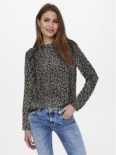 ONLNEW MALLORY L/S BLOUSE AOP WVN NOOS night sky 3
