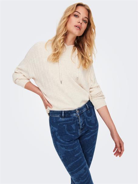 ONLNEW TESSA LS HOOD DETAIL PUL NOOS KNT pumice stone