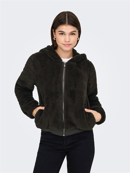 ONLNEWANNA CONTACT SHERPA JKT OTW NOOS chocolate torte