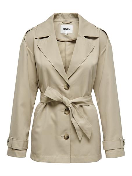 ONLNEWLINE SHORT TRENCHCOAT OTW humus