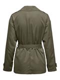 ONLNEWLINE SHORT TRENCHCOAT OTW ivy green