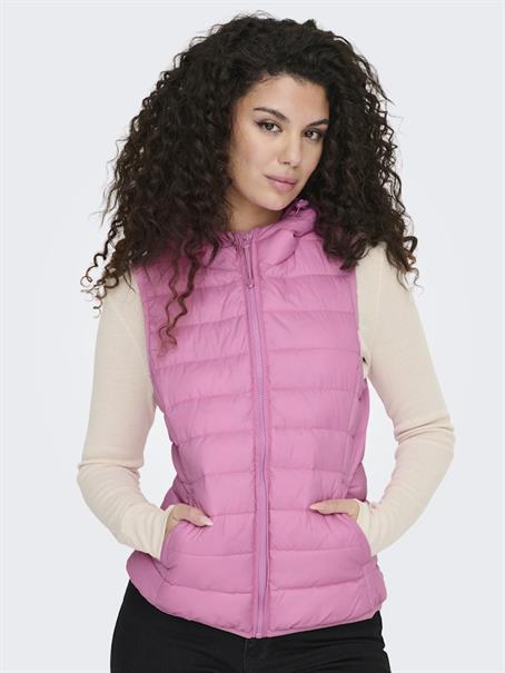 ONLNEWTAHOE HOOD WAISTCOAT OTW NOOS fuchsia pink