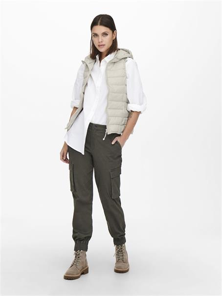 ONLNEWTAHOE HOOD WAISTCOAT OTW NOOS pumice stone