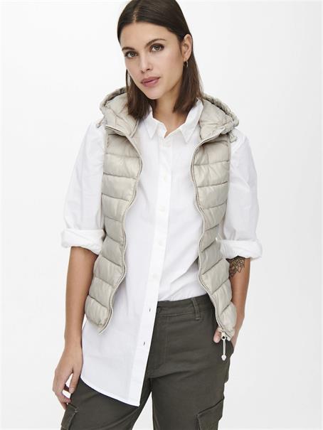 ONLNEWTAHOE HOOD WAISTCOAT OTW NOOS pumice stone