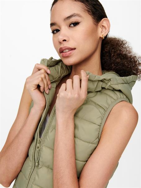 ONLNEWTAHOE HOOD WAISTCOAT OTW NOOS slate green