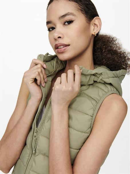 ONLNEWTAHOE HOOD WAISTCOAT OTW NOOS slate green