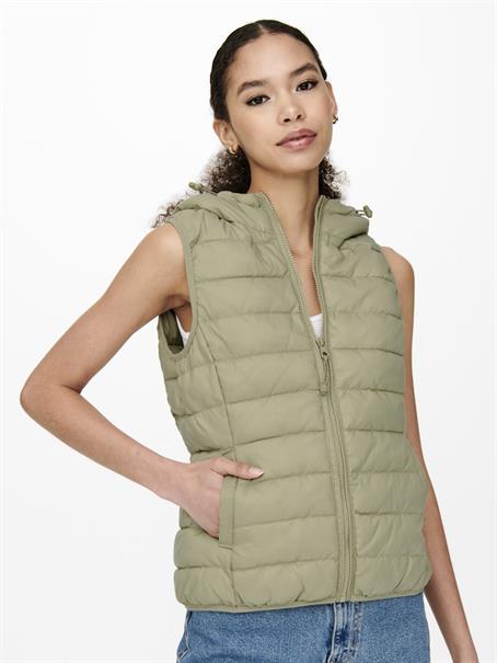 ONLNEWTAHOE HOOD WAISTCOAT OTW NOOS slate green