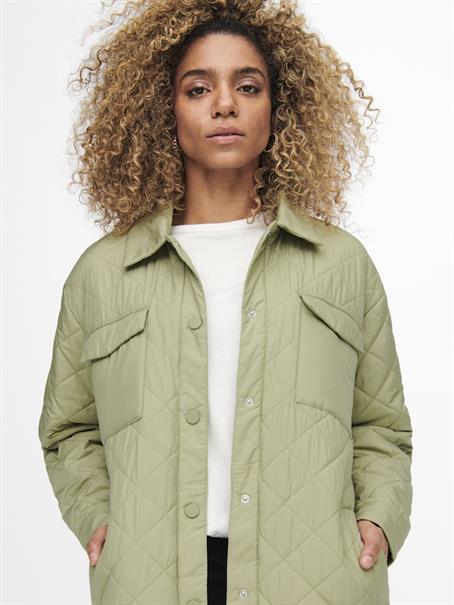 ONLNEWTANZIA LONG QUILT SHACKET OTW slate green