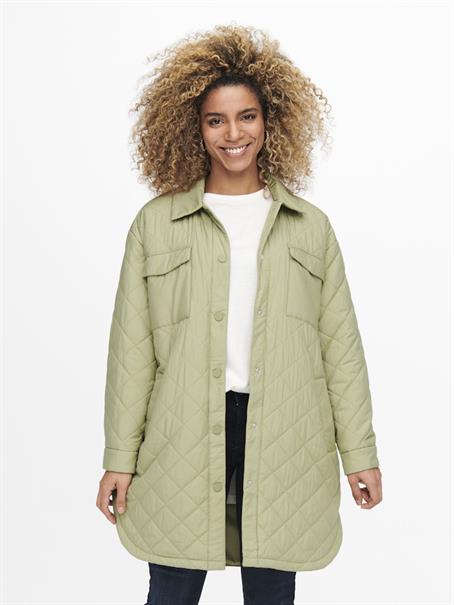ONLNEWTANZIA LONG QUILT SHACKET OTW slate green