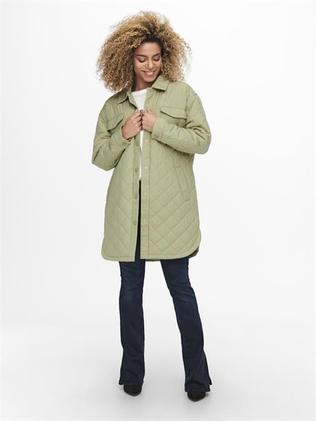 ONLNEWTANZIA LONG QUILT SHACKET OTW slate green