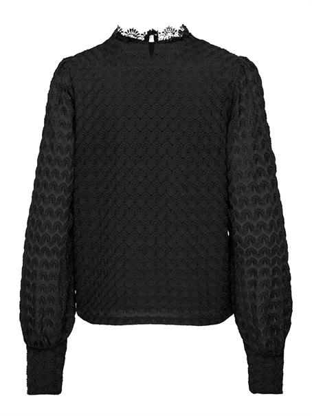 ONLNICE L/S HIGHNECK TOP JRS black