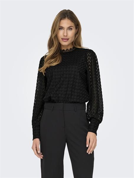 ONLNICE L/S HIGHNECK TOP JRS black