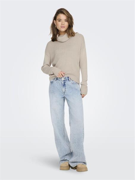 ONLNICOYA L/S COWLNECK PULLOVER KNT pumice stone