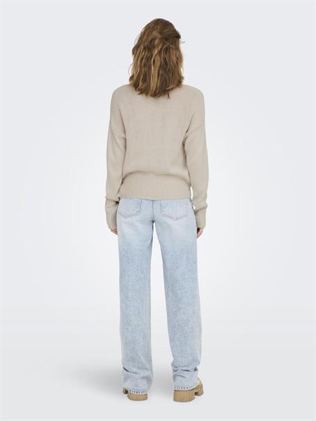 ONLNICOYA L/S COWLNECK PULLOVER KNT pumice stone