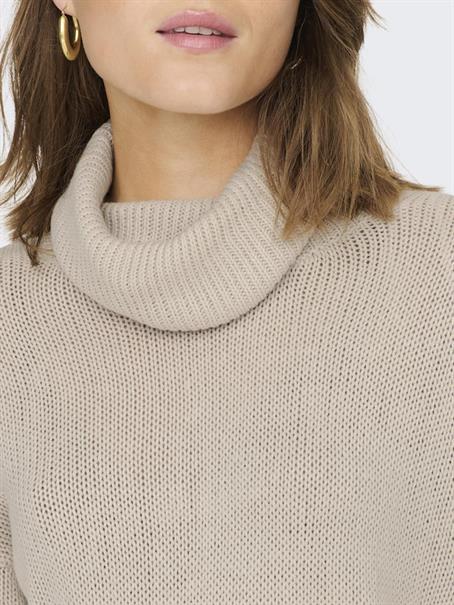 ONLNICOYA L/S COWLNECK PULLOVER KNT pumice stone