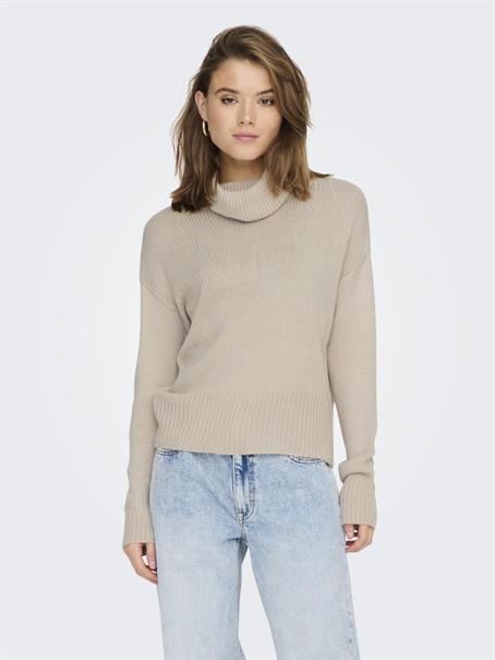 ONLNICOYA L/S COWLNECK PULLOVER KNT pumice stone