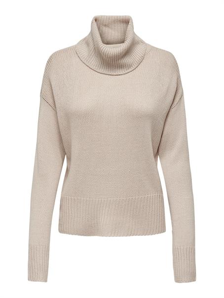 ONLNICOYA L/S COWLNECK PULLOVER KNT pumice stone