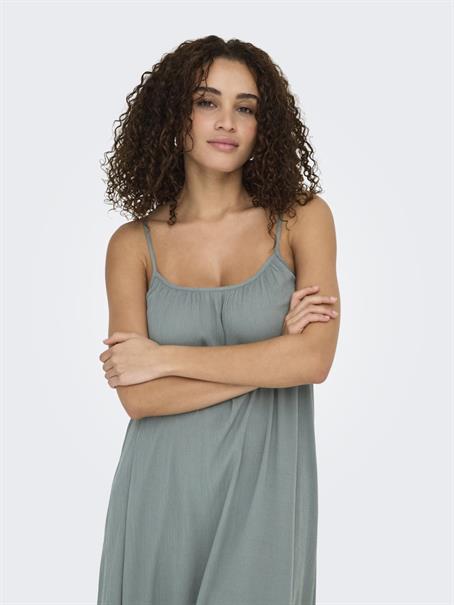 ONLNIKI STRAP MAXI DRESS WVN balsam green